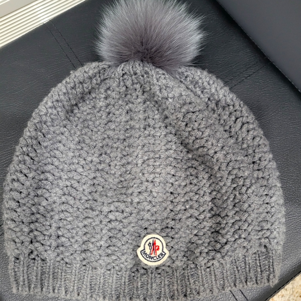 Moncler beretto pompom cap